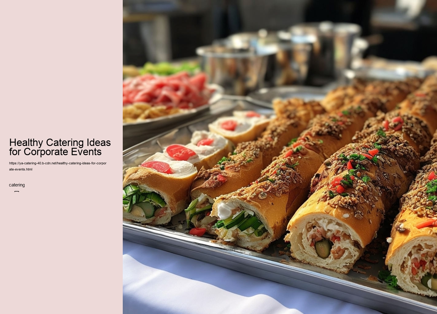 Healthy Catering Ideas for Corporate Events